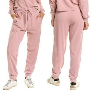 Avec Les Filles Faded Dusty Rose Sweatpants Joggers Large NWT